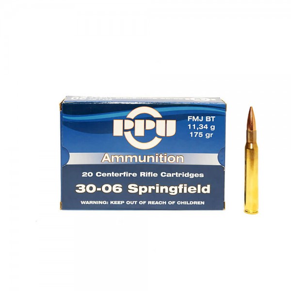 Патрон к.30-06Spr., FMJ BT, 11.34гр.