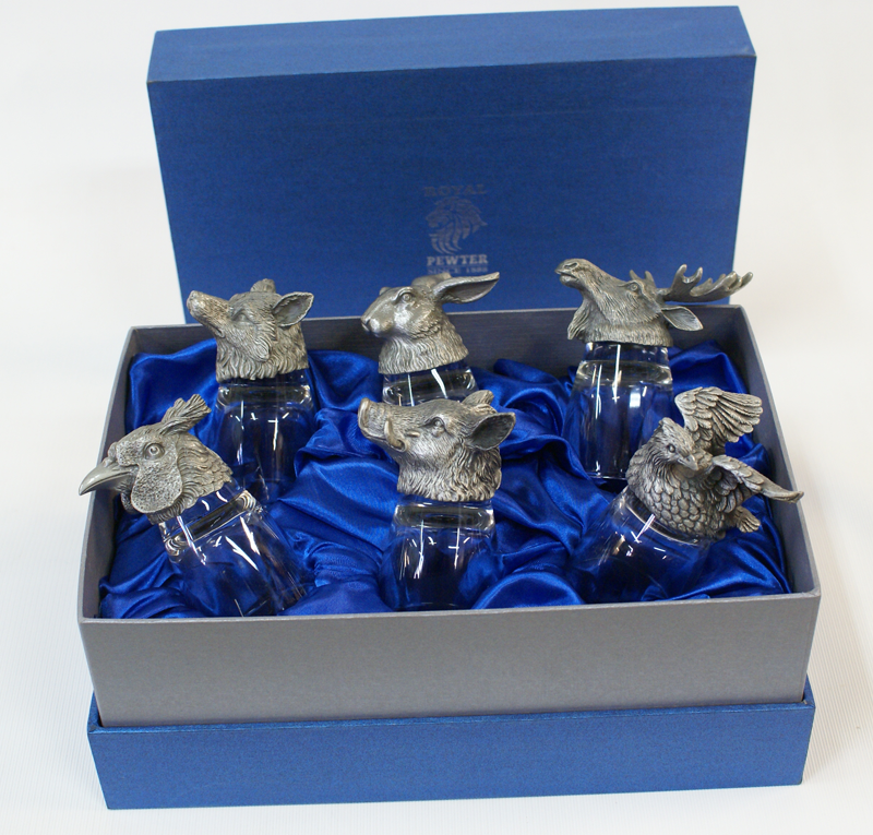 Набор охотника 6 рюмок Русская охота